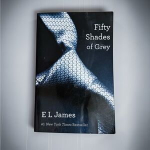 Fifty Shades of Grey by E L James - Black & Silver Cover